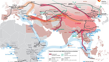 The Road and Rail Routes of the New Silk Road