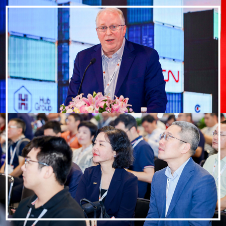 A man asking a question in the conference